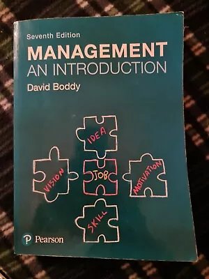 Management: An Introduction By David Boddy (Paperback 2016) • £25