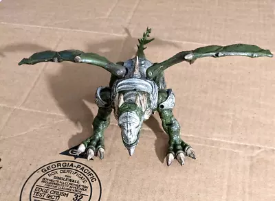 2005 Mega Bloks Dragons Metal Ages 9848 ARGENIUM Silver Armor Dragon Olive Green • $10