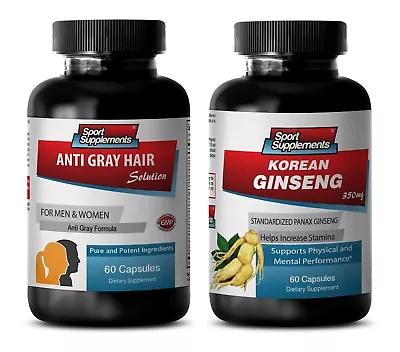 Energy Boost For Seniors - GRAY HAIR - KOREAN GINSENG COMBO 2B - Ginseng Capsule • $36.36