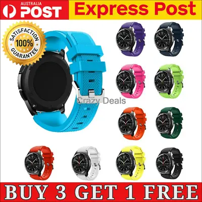 Sport Rubber Silicone Watch Band Strap For Samsung Gear S3 Frontier Classic 22mm • $6.22