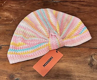 Authentic Missoni Zig Zag Bright Pastel Turban Headband Ltd ED Made In Italy NWT • $134.10