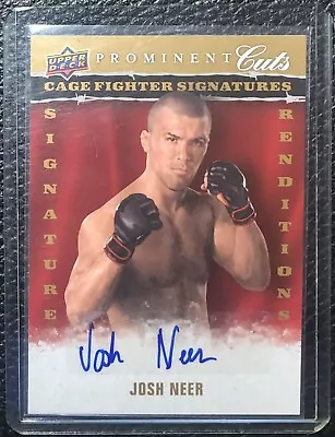 2009 UD Prominent Cuts Cage Fighter Sig Renditions #CFSRJN Josh Neer AUTO • $2.99