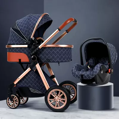 Travel System Baby Buggy Pram With Car Seat Light Baby Stroller Newborns • £198.99