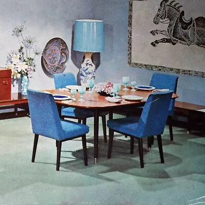 G Plan Dining Chairs 1960's Model 635 Fully Restored Warwick Boucle Fleece • £1299.99