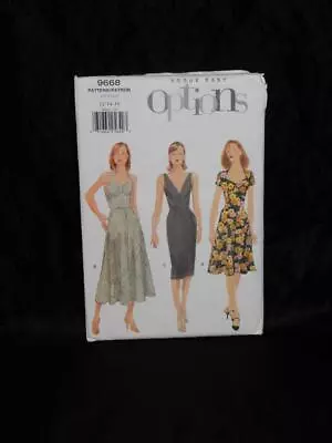 Vogue 9668 Size 12 14 16 Petite Dress Easy Options Sewing Pattern Uncut Halter • $5.99