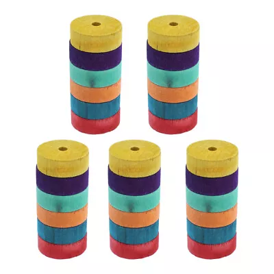  30 Pcs Wooden Wheels Toy Car Toys Crafts For Kids Childrens • £10.35