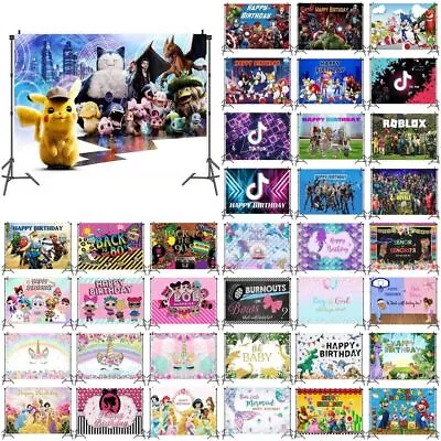 Kids Birthday Party Photography Background Backdrop Photo Studio Birthday Decor • $18.40