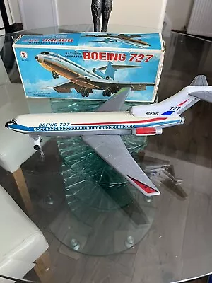 £160 • Buy Vintage Tin Plate & Plastic Boeing 727 Battery Operated Aeroplane,