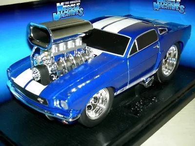 66 Mustang Gt.350 Dk. Blue W/ White  Musc.mach.mib1:18 • $79.99