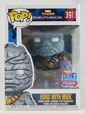 Marvel Funko Pop - Korg With Miek - Thor Ragnarok - NYCC Exclusive - No. 391 • $30