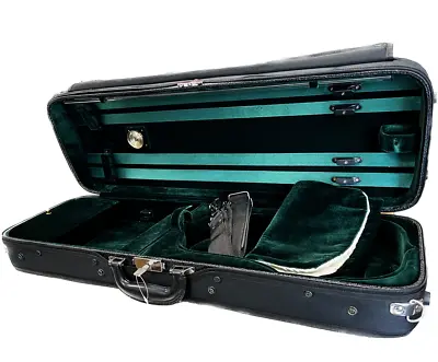 Luxury Euro-Style 4/4 Violin Case Oblong Solid Wood (G) • $99.99