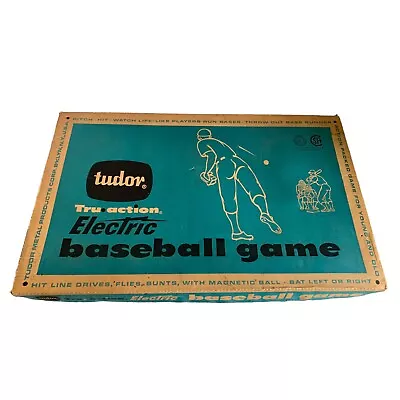 Vintage 1960 Tudor Tru-Action Electric Baseball Game #550 With Box • $19.99