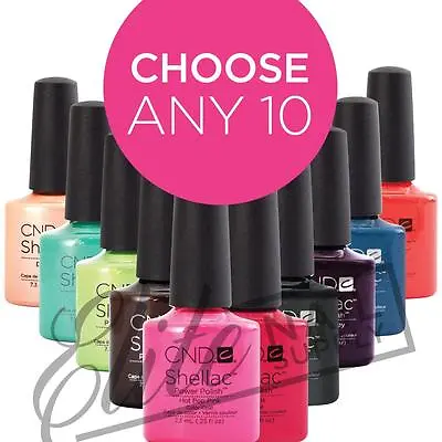 CND SHELLAC Color 7.3ml - Any 10: Colours Base Or Top Coats • $232.95