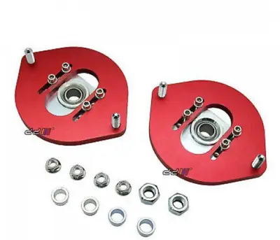 Front Coilover Camber Plate Top Mount Fits Mitsubishi Lancer Mirage CC EVO 1 2 3 • $137.90