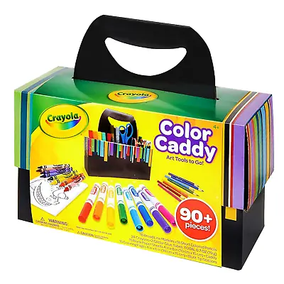 90 Piece Crayola Art Activity Carry Set Colouring Crayons Markers Pencil Drawing • £21.99