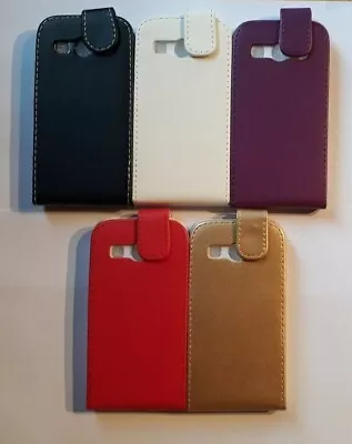 Vertical Style PU Leather Flip Phone Case Cover For Samsung Galaxy Ace 4 G357 • £3.95