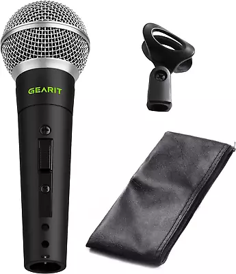 Dynamic Cardioid Vocal Stage Microphone With On/Off Switch Mic Clip And Zipper • $27.99