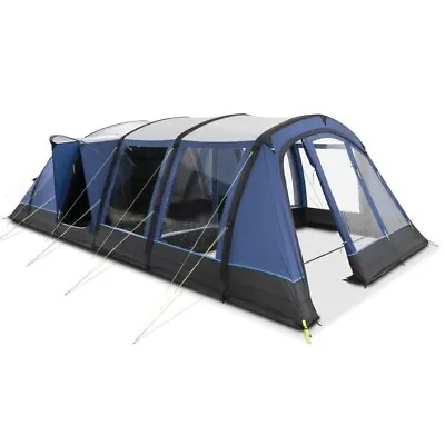 Kampa Croyde 6 AIR Inflatable Tunnel Tent - 6 Berth / Person - Blue / Black • £699