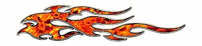 Skull Flame Vinyl Graphic Decal Motorcycle Golf Cart Go Kart Race Car Decals • $53.94