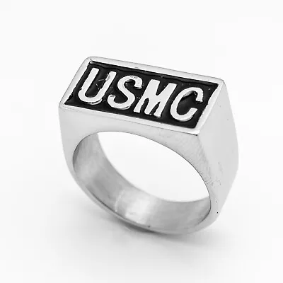 Unisex Stainless Steel USMC MARINE Ring 98 • $19.95