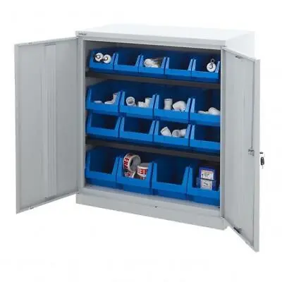 £449.99 • Buy BIGDUG Bisley Workplace Cupboards With Parts Bins Workshop Storage