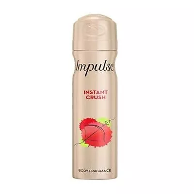 Impulse Body Spray Deodorant Anti-Perspirants Fresh Sprays (Instant Crush) -75ml • £3.75