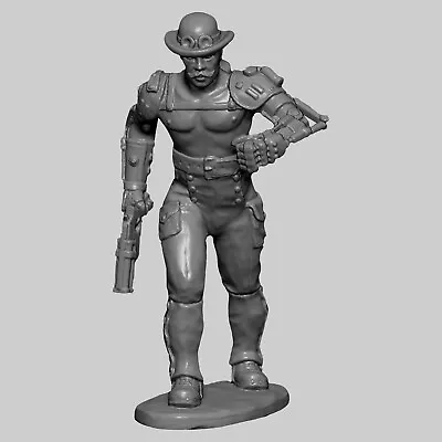 Toy Soldier Mr.Storm Steampunk Collectible Miniature Unpainted 1/32 Scale 54 Mm • $19.56