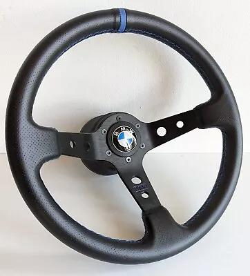 Steering Wheel Fits For BMW Deep Dish E31 E34 E36 Z3 850i Leather Blue 93-98' • $327.80