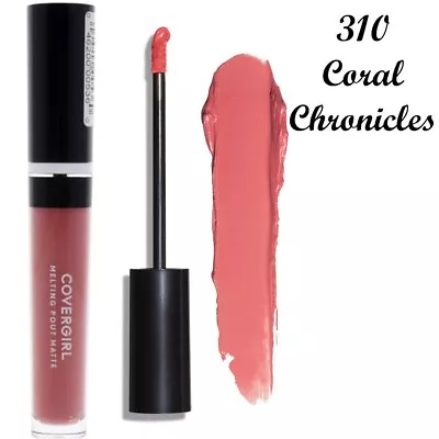 £5.99 • Buy Covergirl Melting Pump Up Pout Matte Liquid Lipstick #310 Coral Chronicles 3.5ml