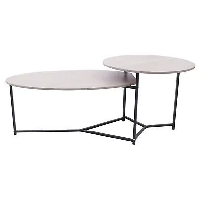 Modern 2-Tier Coffee Table For Living Room Nesting Tables Balcony Side Table • $68.40