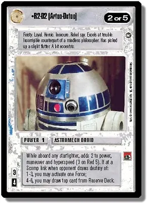 1x  R2-D2 - Super Rare Foil Light Play Reflections - BB (Star Wars - Decipher) • $2.99