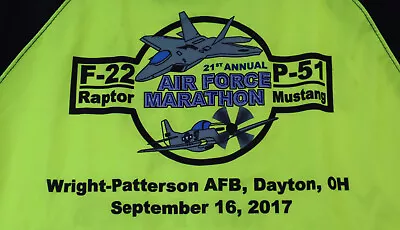 Wright Patterson AFB Air Force Marathon F-22 Raptor P-51 Mustang T-Shirt Large • $17.99