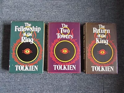  Lord Of The Rings  Trilogy By J.R.R Tolkien - 1974/1978 Revised 2nd Editions • £21