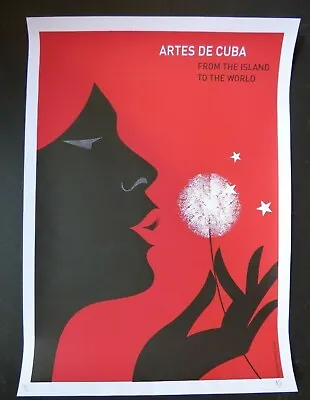 DANDELION Cuban Screenprint Poster For KENNEDY CENTER Cuba Art Music Dance Show • $489