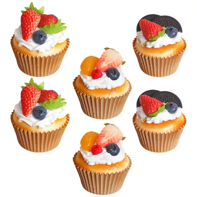 6pcs Fake Cupcake Artificial Cake Model For Display And Decoration • £17.99