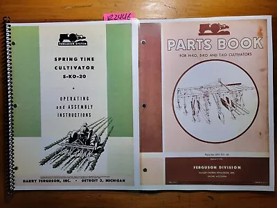 Massey Harris Ferguson S-KO-20 Spring Tine Cultivator Operator's Manual + Parts • $16.99