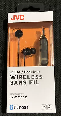 Jvc In Ear Wireless Headphones Black Color Sweat Proof Voice Assistant • $12