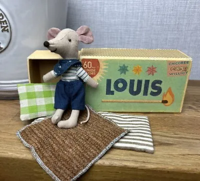 Maileg - LOUIS Mouse Big Brother In Box - Retired 2016- ID 16-6781-00 • £95