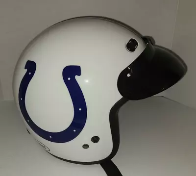 $49.99 • Buy BBH DOT NFL Motorcycle Helmet  Indianapolis Colts Sz S