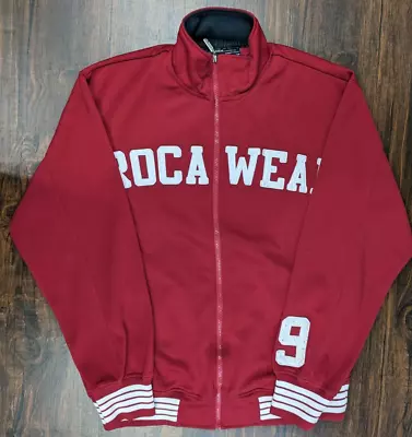 Vintage Rocawear Jacket Mens Large Red Hip Hop Track Varsity Jacket Embroidered • $17.95