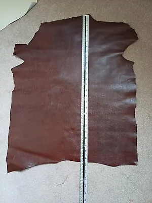 £12 • Buy Mock Lizard Embossed Real Leather Chestnut Brown 0.5 - 0.7mm Thick New.