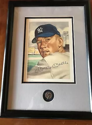 Mickey Mantle Autographed Framed Art; #738/2000 • $875