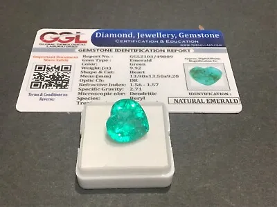 JUNK DRAWER  9.92 Cts. Natural Muzo Colombian Emerald  Lot 932 • $29.99
