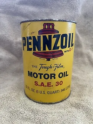Vintage Pennzoil Motor Oil Can • $18.95