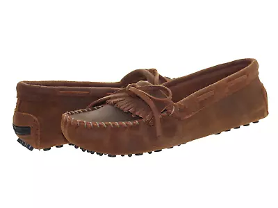 Minnetonka Kilty Driver Brown Ruff 593 Women's Shoes • $57.44