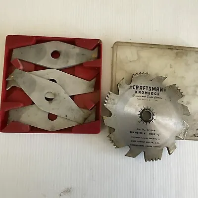 Craftsman 9-3249 Kromedge Groover And Dado 6  Cutters Set Hole 5/8  Preowned • $19.94