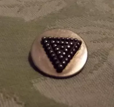 Vintage Silver Button With Triangle (3266) • $9.50