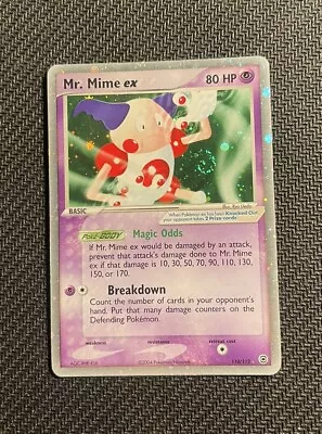 Pokemon Mr. Mime Ex 110/112 EX FireRed & LeafGreen Ultra Rare SWIRL SWIRL 🌀 • $25