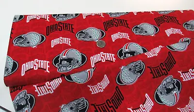 Exclusive NCAA OHIO ST. Cotton Fabric BY THE YARD (15138) Ohio St. Football • $7.99