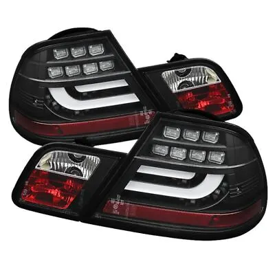 Spyder Black LED Tail Lights With Light Bar Design For BMW E46 00-03 2Dr Coupe • $351.55